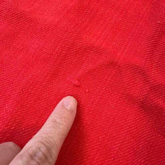 Vintage Christmas Tablecloth Reindeer Red Green Cotton 1987 Tag Textile 62 x 95 - Picture 8 of 11